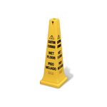 Rubbermaid 6276-77 Safety Cone 36" (91.4 cm) with Multi-Lingual "Caution, Wet Floor" Imprint