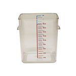 Rubbermaid 6312 Space Saving Square Container - 11.31" L x 10.5" W x 7.75" H - 12 Qt. Capacity - Clear