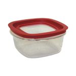 Rubbermaid 7H77TR Premier Small Capacity Storage Container with Lid - 7.13" Sq. x 3.56" H - 5 cup capacity