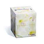 Kruger Products Embassy Supreme Facial Tissue Cube, 2-Ply, 8.8" x 7.6" sheet size - 100 sheets per box - 36 boxes per case - 3600 sheets per case