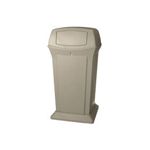 Rubbermaid 9175 65 Gallon Ranger Container with 2 Doors - 24.88" Sq. x 49.25" H