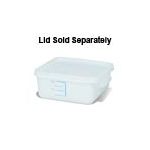 Rubbermaid 9F04 Space Saving Square Container - 8.75" L x 8.31" W x 4.75" H - 4 Qt. Capacity - White