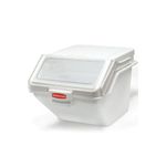 Rubbermaid 9G58 200 Cup Safety Storage Bin with 2 Cup Scoop - 23.5" L x 19.2" W x 16.88" H - 1.67 cu. ft capacity