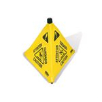 Rubbermaid 9S01 Pop-Up Safety Cone, 30" (76.2 cm) with Multi-Lingual "Caution" Imprint and Wet Floor Symbol