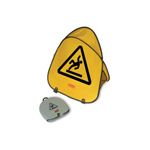 Rubbermaid 9S07-25 Folding Safety Cone with International Wet Floor Symbol