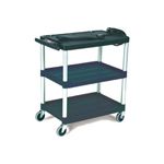 Rubbermaid 9T28 Audio-Visual Cart, Open Cart with 3 Shelves, 3" dia Casters - 32.5" L x 18.63" W x 32.13" H - 150 lb capacity - 24" Max TV Size