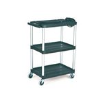 Rubbermaid 9T30 Audio-Visual Cart, Open Cart with 3 Shelves, 4" dia Casters - 32.5" L x 18.63" W x 42.38" H - 200 lb capacity - 24" Max TV Size
