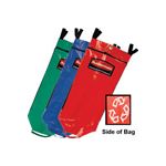 Rubbermaid 9T93-01 Recycling Bag with Universal Recycling Symbol - Set of 3 Colors (Red, Green, Blue)