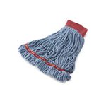 Rubbermaid A253-06 Web Foot Shrinkless Wet Mop - Large - 5" Red Headband