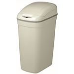 Nine Stars DZT-33-1GY Infrared Touchless Waste Receptacle - 8.7 Gallon Capacity - 14 3/5" L x 10 2/5" W x 25 3/8" H - Gray in Color