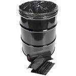 Napco Bag DL386318B 38 x 63 Drum Liners - 50 bags per roll - 1 roll per case - 1.8 Mil - Black in Color