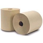 EnviroPaper Recycled Natural/Brown Roll Towels- 8" Roll- 800 Feet Per Roll - 6 Rolls Per Case