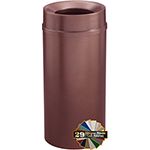 Glaro F1251 Mount Everest Funnel Top Receptacle  - 12 Gallon Capacity - 12" Dia. x 32" H - Matching Enamel Cover