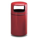 FG1837 Two Piece Round Model with Two Disposal Openings - 28 Gallon Capacity - 18" Dia. x 37" H - 2 Disposal Openings Measuring 12" W x 6.5" H