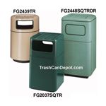 FG2037SQTR Two Piece Model with Two Disposal Openings - 42 Gallon Capacity - 20" Sq. x 36" H - 2 Disposal Openings Measuring 15" W x 7" H