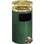 Glaro H2003 Canopy Top Receptacle with Sand Tray - 17 Gallon Capacity - 20" Dia. x 42" H - Assorted Colors