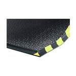 Happy Feet 466 Anti-Fatigue Mat with Textured Surface and Striped Border for Indoor Wet/Dry Environments