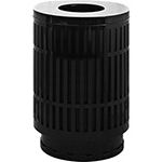 Witt Industries MAS40P-FT Mason Collection Trash Can with Flat Top Lid - 40 Gallon Capacity - 24" Dia. x 34 5/8" H - Your choice of color