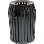 Rubbermaid MSD36 Side Door Americana Series Trash Can - 36 Gallon Capacity - 25" Dia. x 32.5" H - Disposal Opening is 11" Dia.