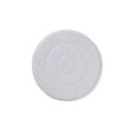 Rubbermaid Q219-00 19" Diameter Low Profile Microfiber Carpet Bonnet - White in Color