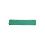 Rubbermaid Q412 18" Microfiber Dry Room Pad - Green in Color