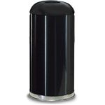 Rubbermaid / United Receptacle R32E Econo Line Open Dome Top Waste Receptacle - 15 Gallon Capacity - 15" Dia. x 32" H - Disposal Opening is 5.5" Dia.