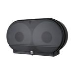 Palmer Fixture RD0027-02 9" Twin Jumbo Tissue Dispenser with 3 3/8" Core Only - Black Translucent in Color