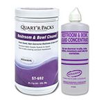 Stearns 693 Quart r Packs Restroom and Bowl Cleaner with Bottle 1 Case of (80) 3.5 gm Packets - 1 Pack Makes 1 Qt. Of Product