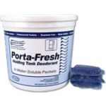 Stearns 804 Porta-Fresh Holding Tank Deodorant Water Flakes 1 case of 2 pails with (45) 1 wt. Oz Packets - 1 Pack Per Holding Tank 40 Gallons