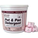 Stearns 817 Pot and Pan Detergent Water Flakes 1 case of 2 pails with (90) .5 wt. Oz Packets - 1 Pack Makes 5 Gallons Of Product
