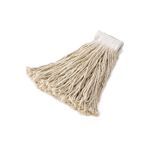Rubbermaid V158 Economy Cotton Mop - #24 Mop Size - 5" White Headband - White in Color