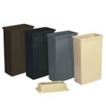 Continental 8323 Rectangle Wall Hugger 23 Gallon Container