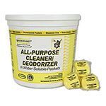 Stearns 802 All-Purpose Cleaner/Deodorizer - 1 pail with (400) .5 wt. oz. packets - 1 packet makes 3 gallons