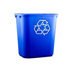 Continental 2818-1 Deskside Recycling Wastebasket - Medium - 28 1/8 U.S. Quart Capacity