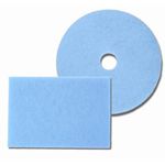 Glit/Microtron 29756 Blue Ice Burnishing Floor Pads - 24" Diameter - 1 Case of 5 Pads