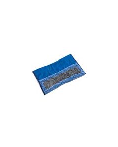 Rubbermaid 1791796 Double-Sided Rough Surface Scrub Microfiber Mop - 17.5" L x 12" W x 1" H - Blue in Color