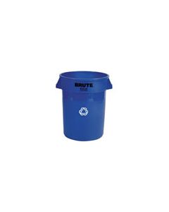 Rubbermaid 2643-73 BRUTE Recycling Container without Lid - 44 Gallon Capacity - 24" Dia. x 31.5" H