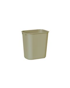 Rubbermaid 29550 Wastebasket, Small - 13 5/8 U.S. Quart Capacity - Beige in Color