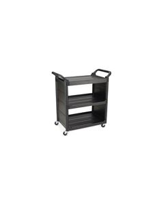 Rubbermaid 3421 Utility Cart with 3" dia. Swivel Casters and End Panels - 33.63" L x 18.63" W x 36.63" H - 150 lb capacity
