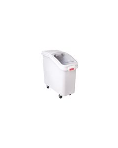 Rubbermaid 3600-88 Slant Front Ingredient Bin with Sliding Lid and 32 oz Scoop - 2 3/4 cu. ft. capacity