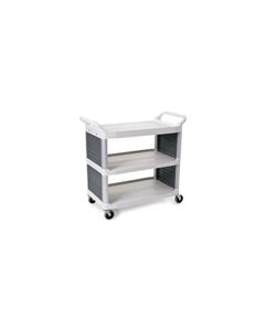 Rubbermaid 4092 Utility Cart with Enclosed End Panels on 2 Sides - 40.63" L x 20" W x 37.81" H - 300 lb capacity