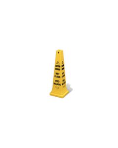 Rubbermaid 6276-77 Safety Cone 36" (91.4 cm) with Multi-Lingual "Caution, Wet Floor" Imprint