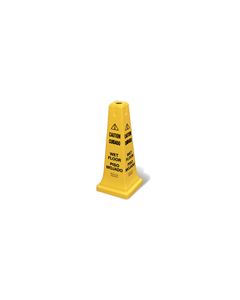 Rubbermaid 6277-77 Safety Cone 25 3/4" (65.4 cm) with Multi-Lingual "Caution, Wet Floor" Imprint