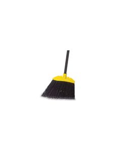 Rubbermaid 6389 Jumbo Smooth Sweep Angle Broom, 1" dia Black Metal Handle, Polypropylene Fill