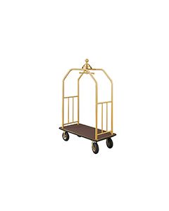 Glaro 7640 Premium "Ball Crown" Collection Bellman Cart with 4 Wheels - 41.5" L x 25" W x 79" H - Your choice of color
