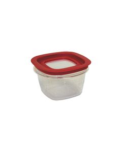 Rubbermaid 7H75TR Premier Small Capacity Storage Container with Lid - 5.06" Sq. x 3.38" H - 2 cup capacity