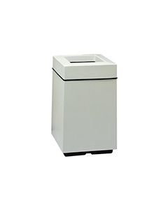 Witt Industries 7S-2136T Square Fiberglass Waste Receptacle with Top Entry Opening - 30 Gallon Capacity - 21" Sq x 36" H