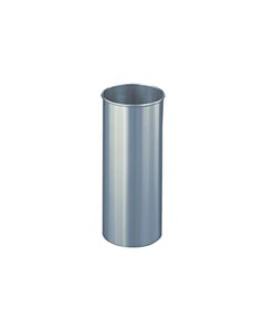 Glaro 922SA New Yorker Collection Wastebasket - 6 Gallon Capacity - 9" Dia. x 23" H - Satin Aluminum