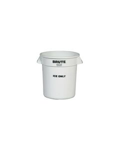 Rubbermaid 9F86 Brute "ICE ONLY" Container - 10 gallon capacity - 15.63" Dia. x 17.13" H