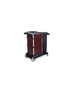 Rubbermaid 9T94 Deluxe Paneled Compact Housekeeping Cart / Maid Cart